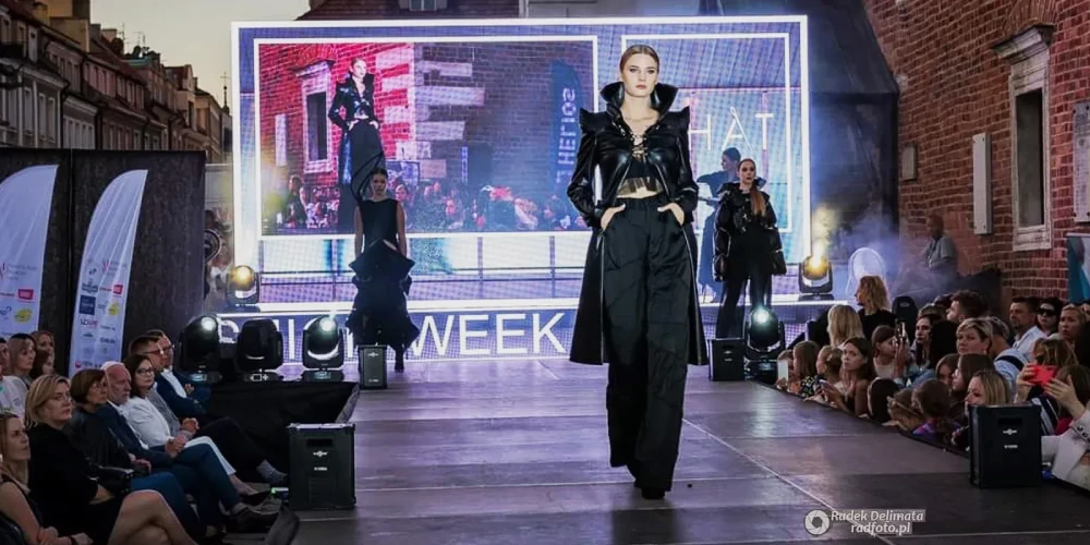 Ekrany led Sandomierz zostały wykorzystane podczas fashion week jako aranżacja sceniczna