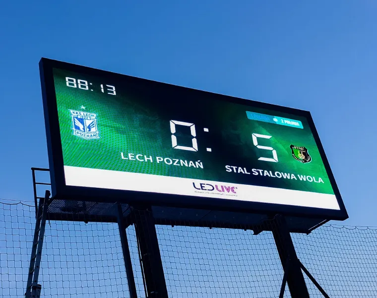 Ekrany led Białystok wykorzystane do stworzenia interaktywnej tablicy wyników
