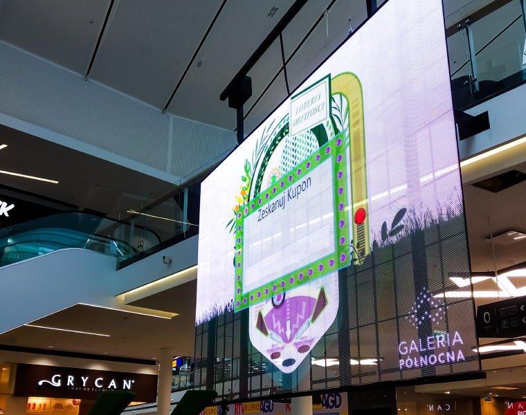 Ekran LED Bydgoszcz w technologii transparentnej